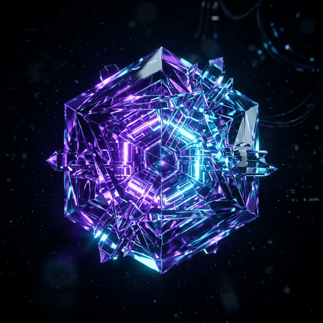 3D Holographic Geometric Core background